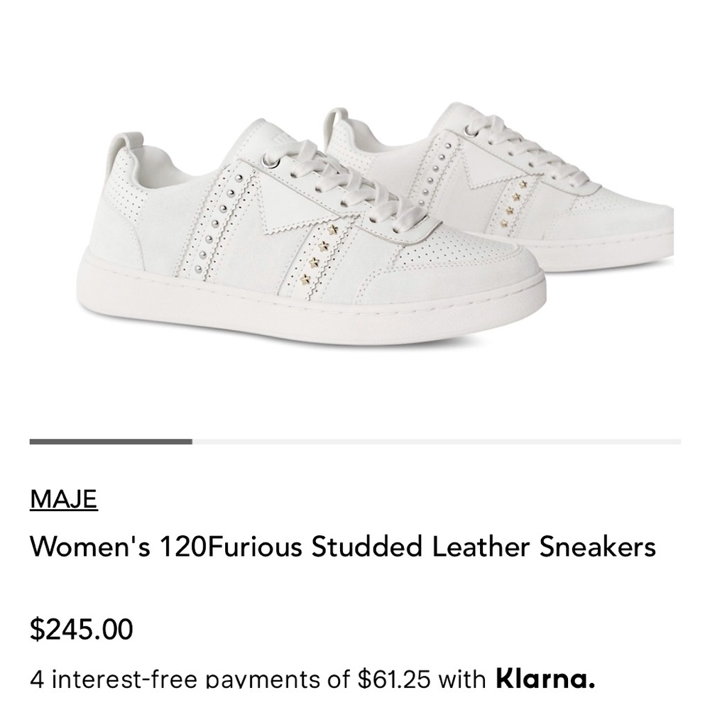 *SOLD** Brand New Maje sneakers